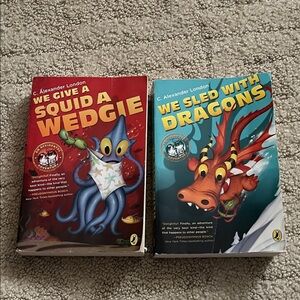 We Give a Squid a Wedgie & We Sled with Dragons Books